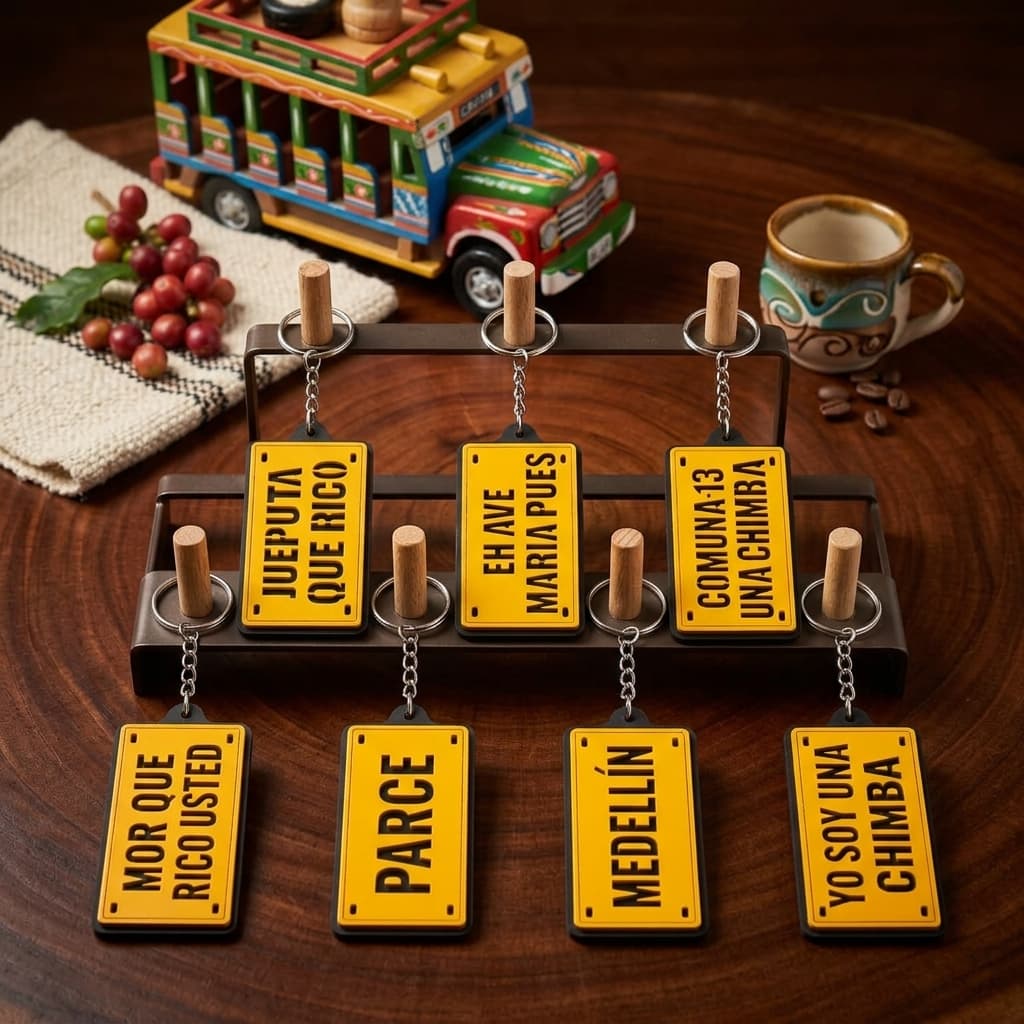 Parlache Medallo keychains